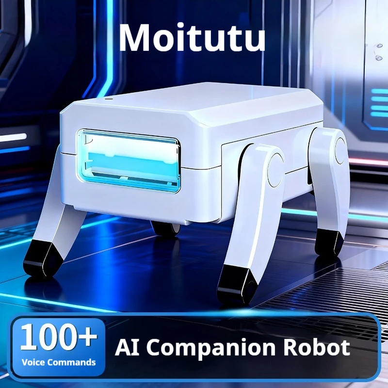 Moitutu AI Smart Robot Dog V3.0 Ai Voice Interactive Desktop Electronic Pet Early Education Mini Portable Companion Robot Toy view 6