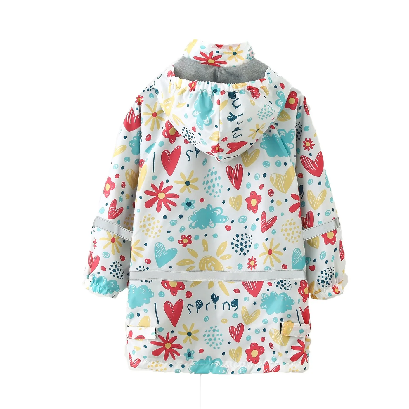 Cute Stylish Boy Star Graphic Raincoat: The Perfect Casual Raincoat for Kids!