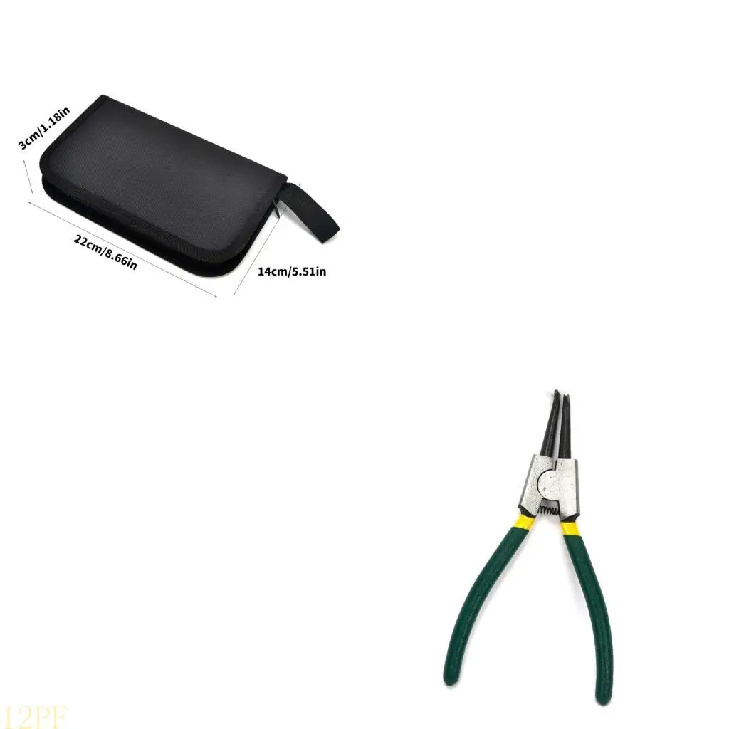 

12PF двухфункциональные 7-дюймовые плоскогубцы для стопорных колец из углеродистой стали с противоскользящей ручкой, идеально и