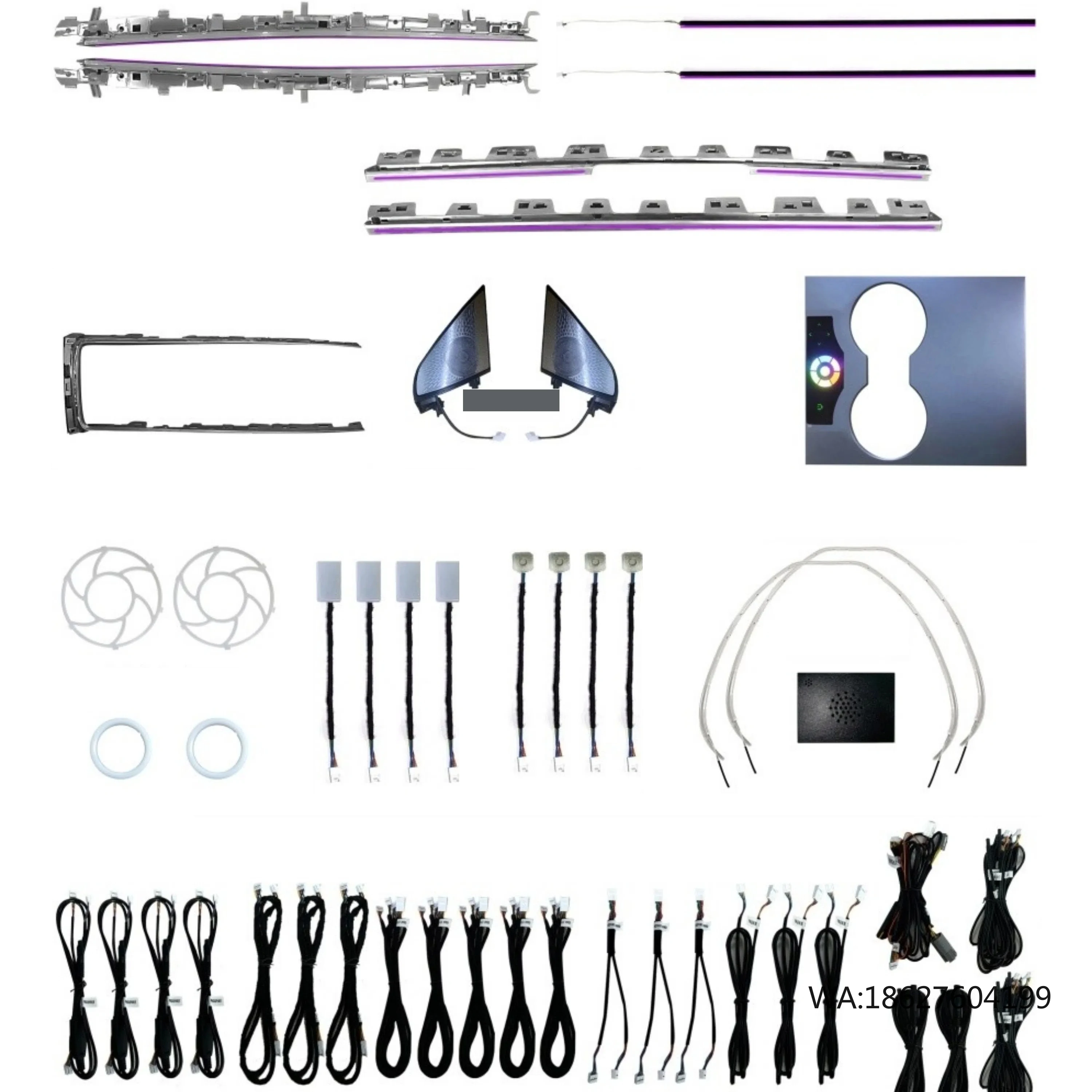 

New Car Interior Decoration RGB Ambient Lamp Laser Engraving Style 24/25 Lights Suitable for Model 3 Model Y 2021-2022