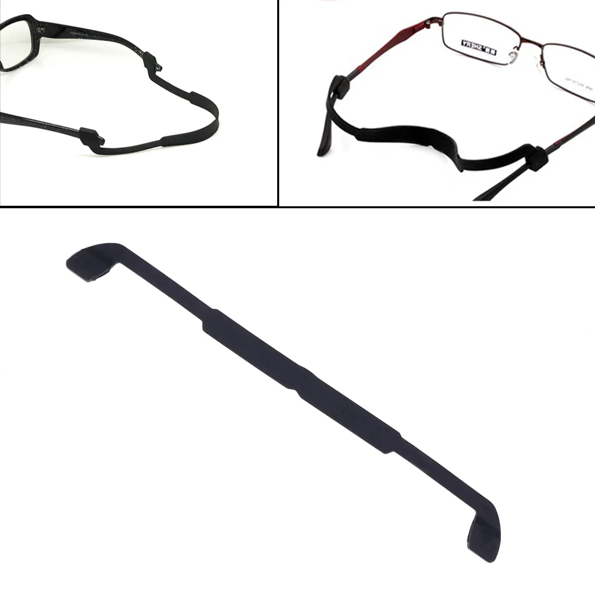 

Non-slip Rope Silicone Adjustable Glasses Strap Sports Eyeglass Straps Elastic for Head Band