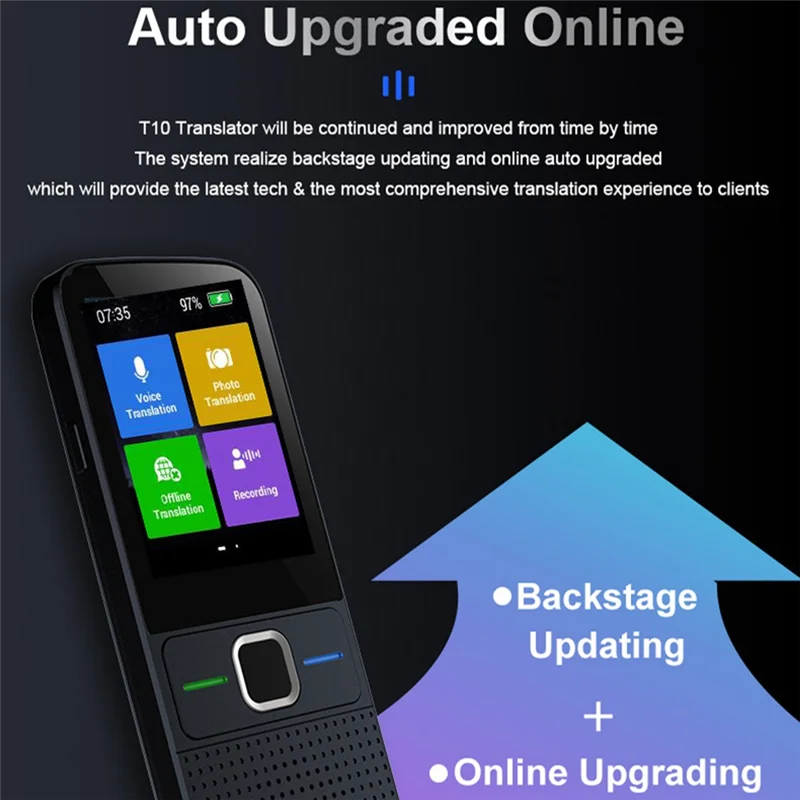 B68A T10 Smart Voice Translator Instant Real-Time Translation 137+ Languages, Powered Offline Capabilities A