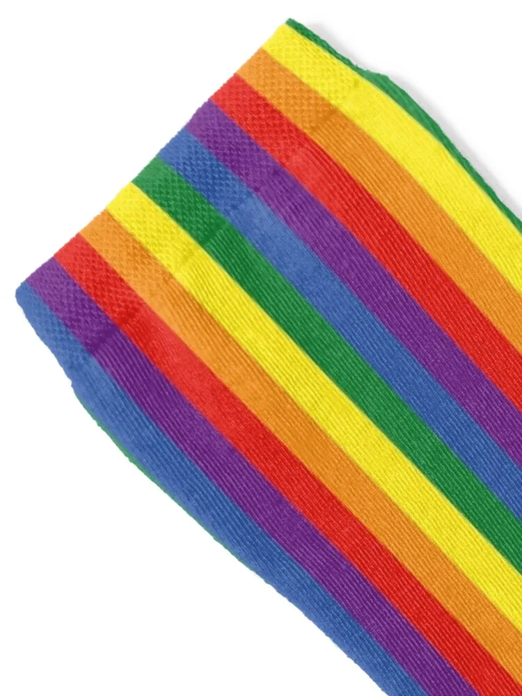 Vertical Rainbow Stripes Socks loose anti-slip with print Wholesale Socks Men Women's