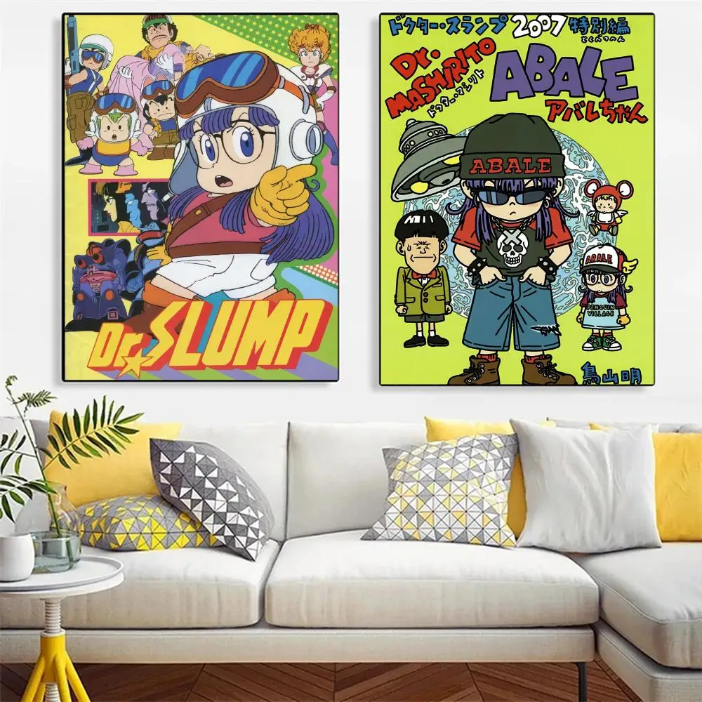 ملصق كارتون دكتور سلمب ارالي فني جداري متين عالي الدقة من مادة PVC - مقاوم للماء وقشر وعصا سهل التنظيف لشريط المنزل #3