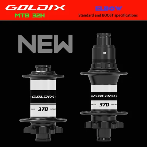 GOLDIX M370 32 홀 부스트 산악 자전거 휠 허브 래칫 밀폐형 베어링 6 볼트 디스크 브레이크 J 엘보 SWISS 허브와 호환 가능