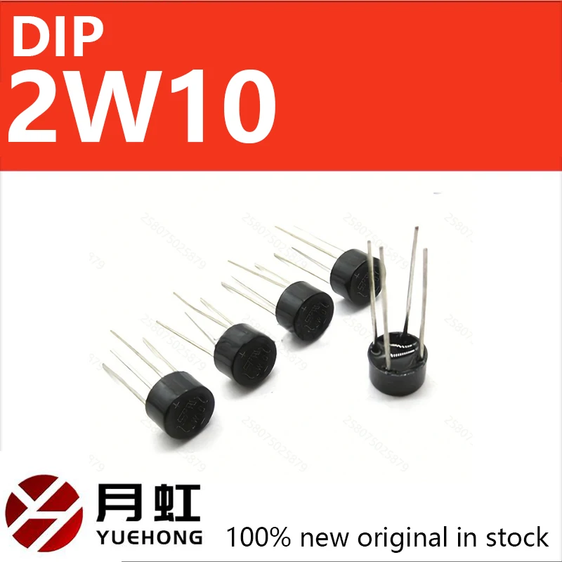 

10/20/50/100PCS 2W10 DIP-4 2W10M 2A 1000V diode bridge rectifier DIP 4PIN 2W 10