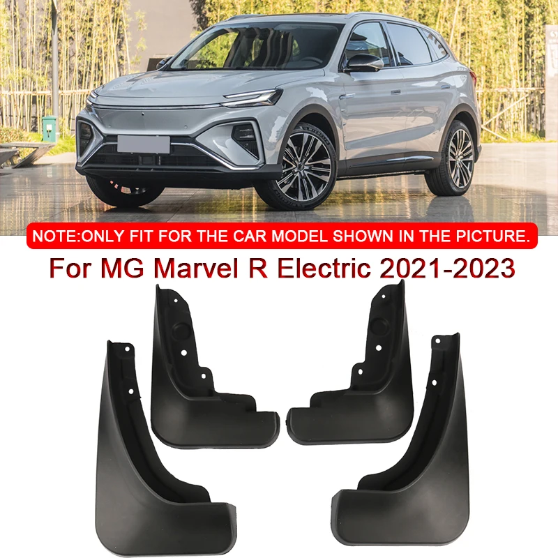 

4PCS For MG Marvel R Electric 2021-2023 Car Styling ABS Mud Flaps Splash Guard Mudguards MudFlaps Front Rear Fender Accessories