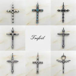 Pendant Pharaoh Scarab Skull Cross,New Ethnic Fashion Fine Jewelry Vintage 925 Sterling Silver Gift For Wen Women Fit Necklace