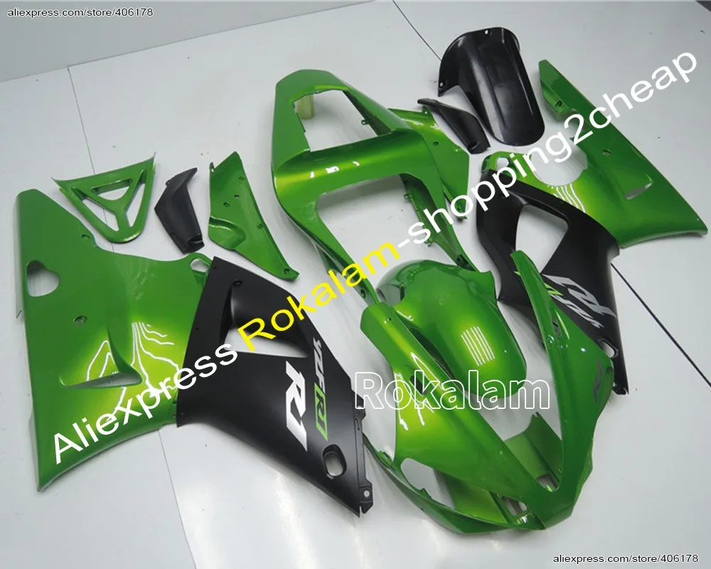 

YZF1000 R1 00 01 Fairing Set For Yamaha YZF R1 2000 2001 Race Motorcycle Green ABS Body Kits (Injection Molding)