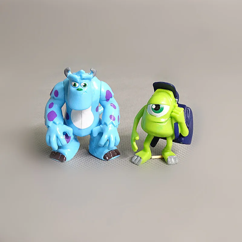 12pcs/set Monsters University Inc. James P. Sullivan Michael Wozosky Carton Cute Anime Action Figure Toys 5-7CM