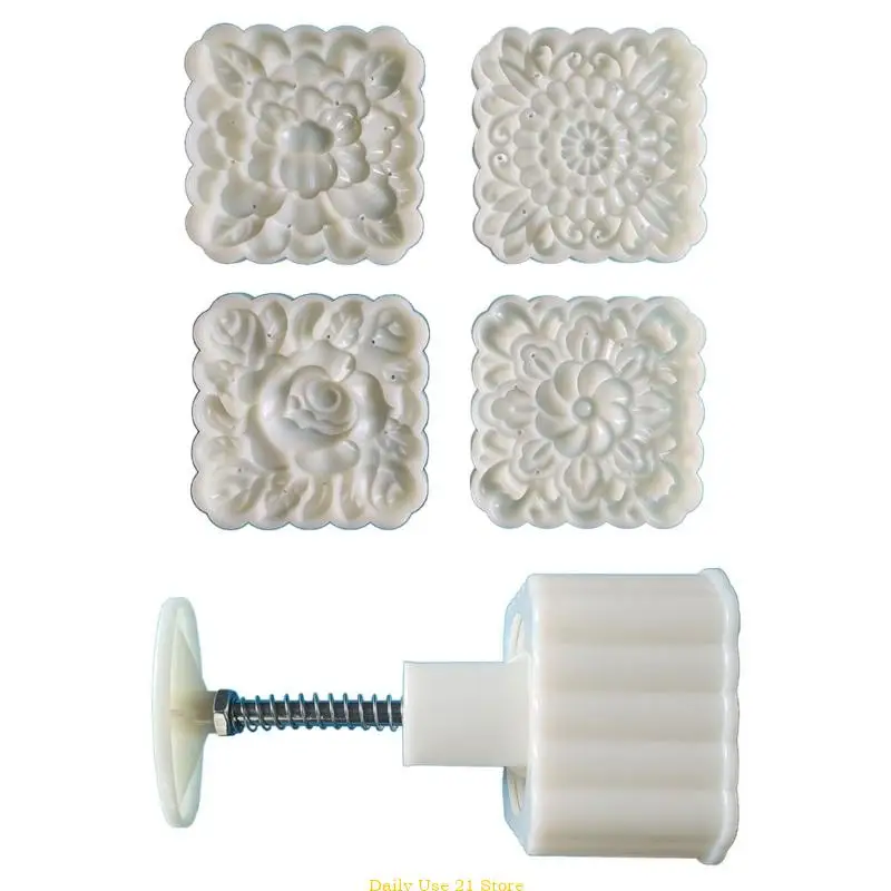 

Mooncake Mold Mid-Autumn Festival Mooncake Mould DIY Hand Pressure Fondant Mold