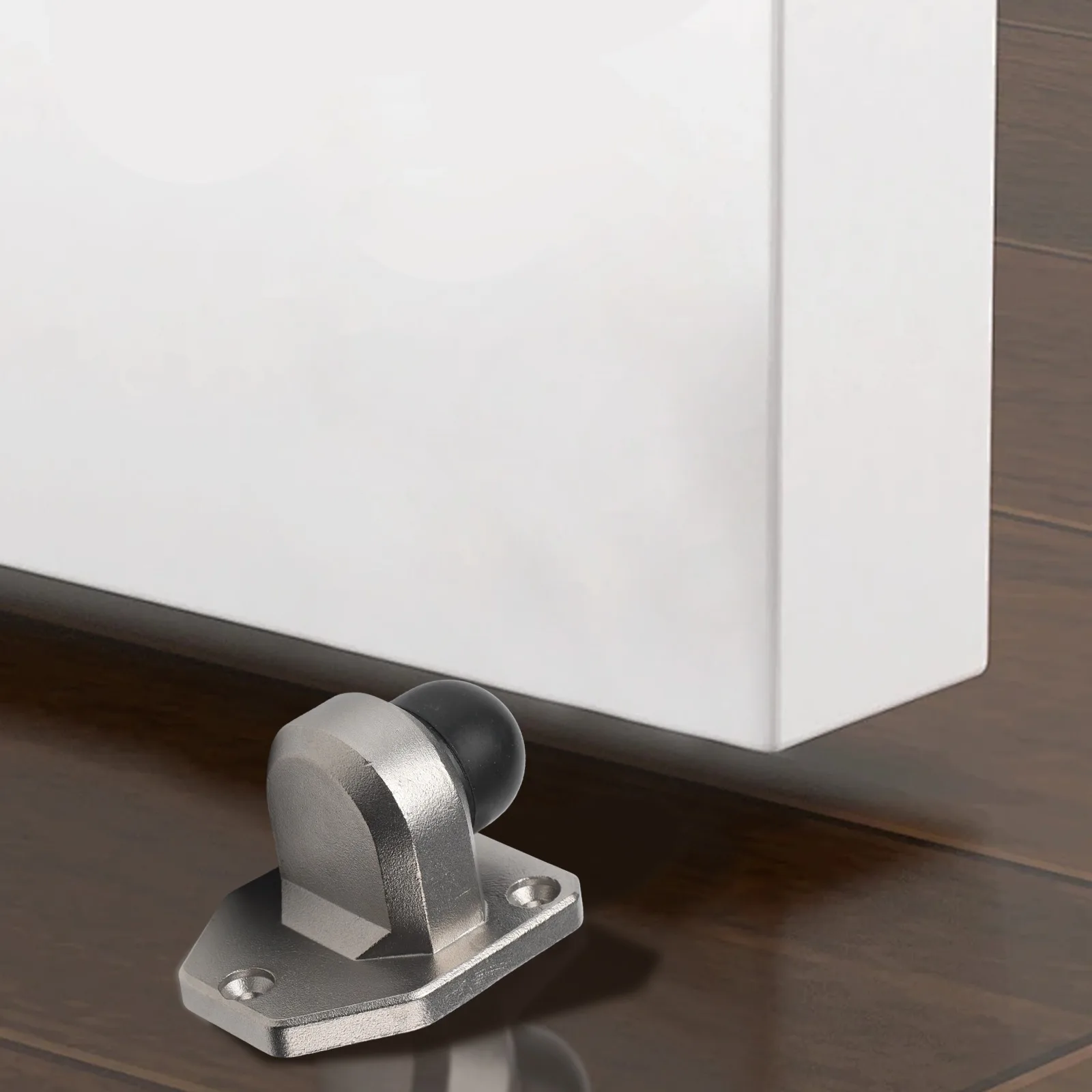 Stainless Steel Door Stop with Silicone for Effective Door Obstruction and Wall Protection in Various Settings