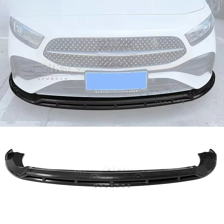 

Carbon Fiber Look 4 Parts Front Spoiler Front Bumper Lip for a Class W177 A180 A200 Hatchback Sedan 2024+