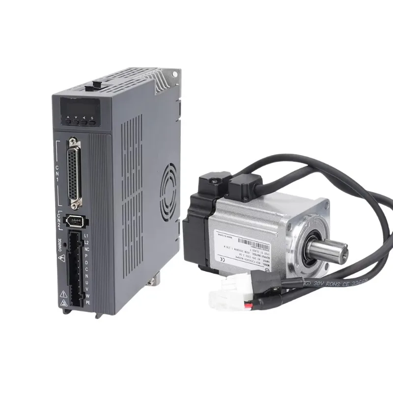 Complete Servo Motor Driver Kit 100W-2.3KW for CNC Machine Pulse EtherCAT 17-Bit Single-turn Absolute Encoder