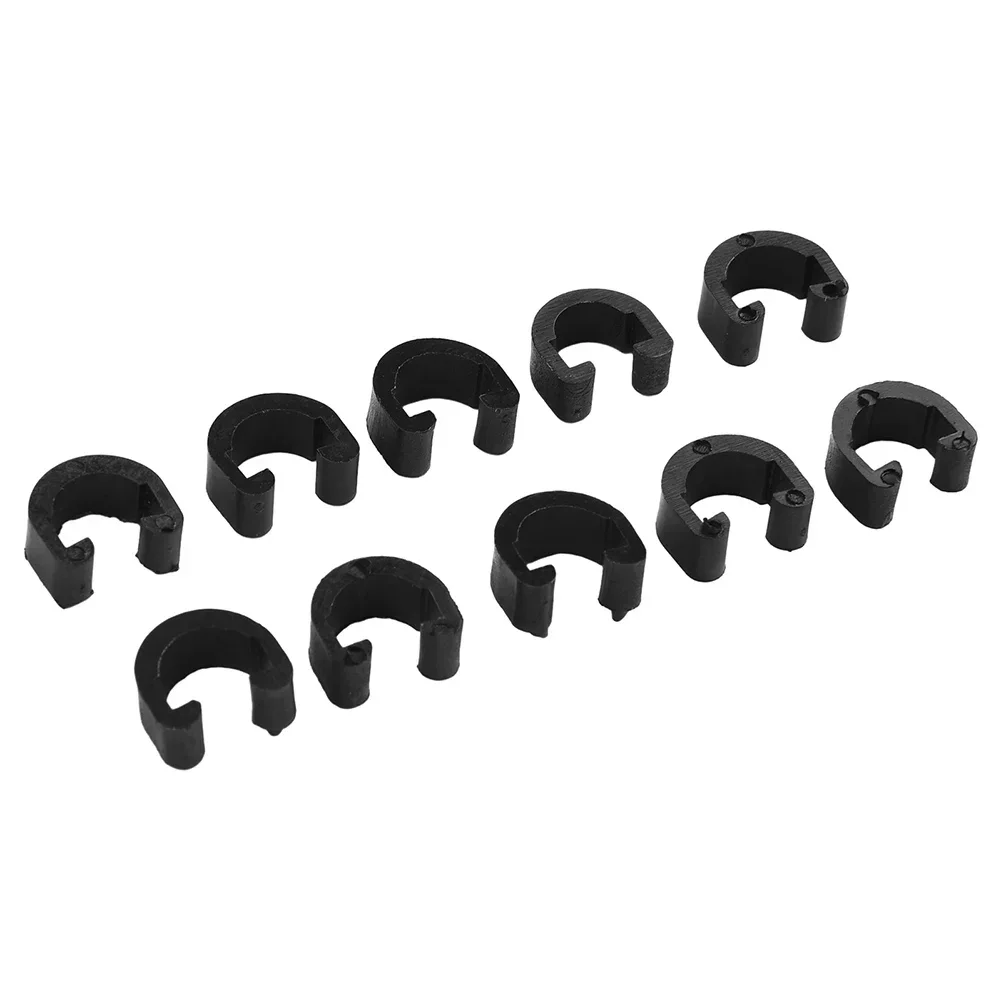 Pack of 10 Bicycle C Buckles for Securely Holding Brake and Shift Cables Compatible with All Types of Bicycles