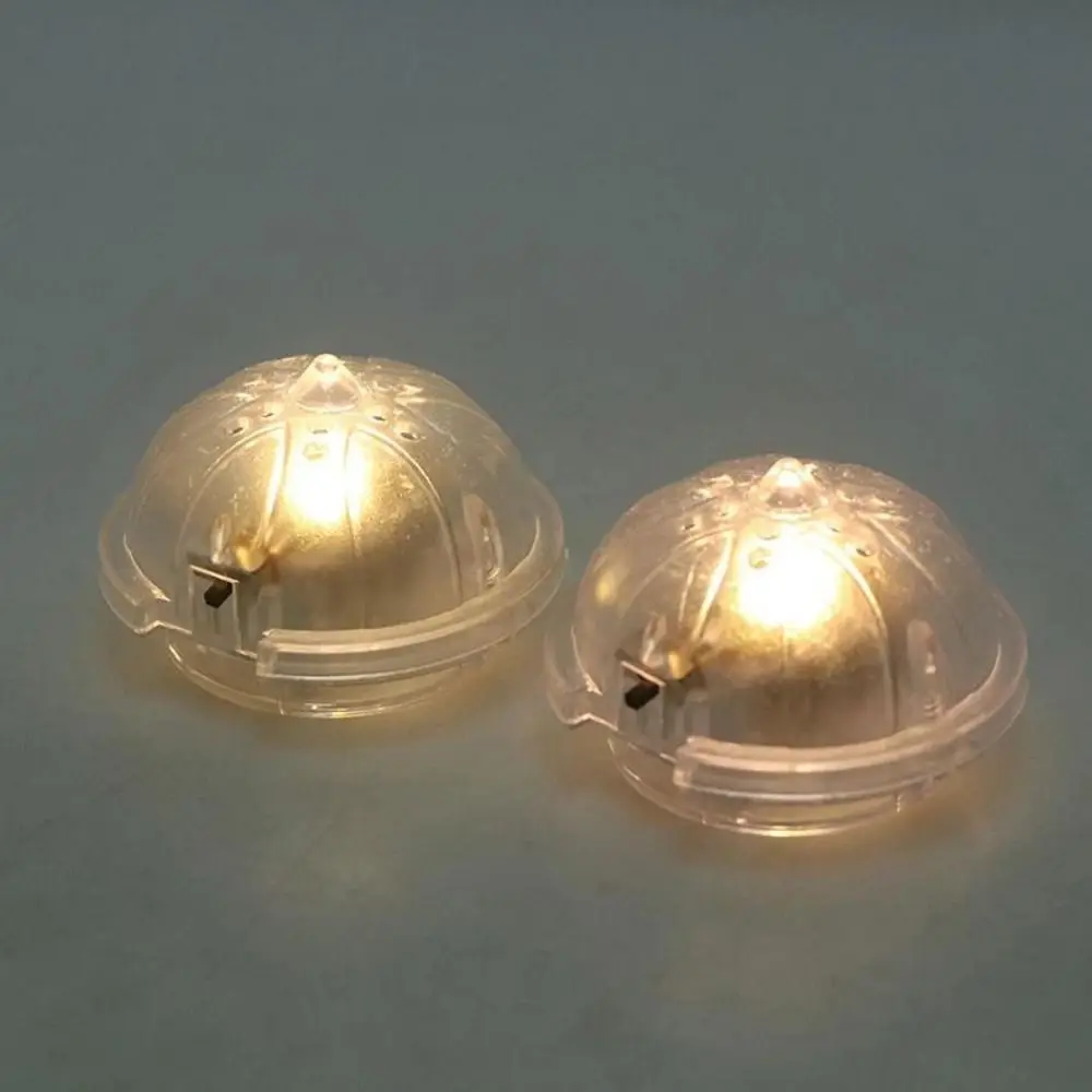 High Quality Plastic Dollhouse Miniature Lighting Park 5*5*3cm Transparent Ceiling Lamp Model Simulation Street Light