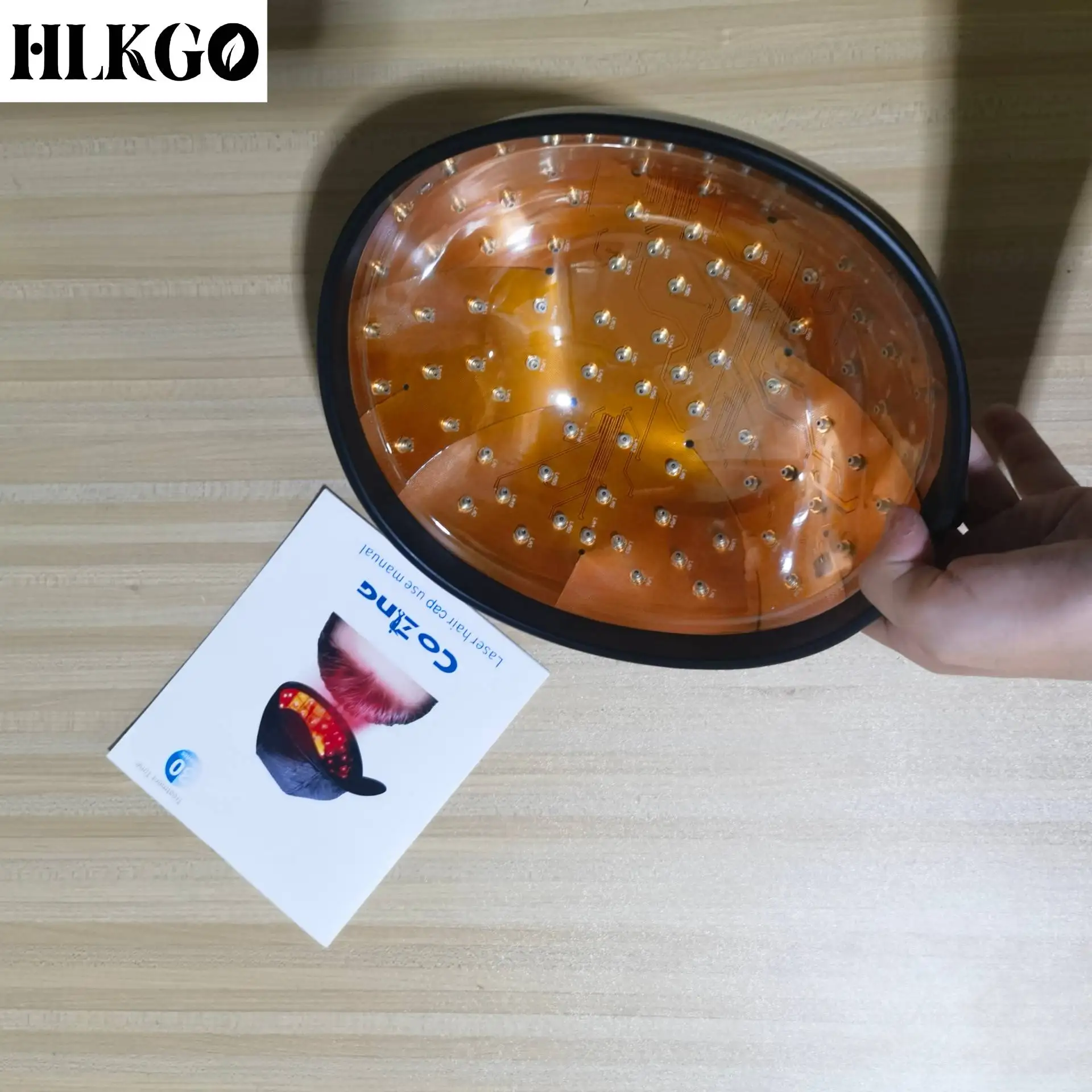 

Лазерная шапка для роста волос 650 нм, терапия красным светом, устройство LLLT для предотвращения выпадения волос и их восстановления, шапка для расслабления кожи головы