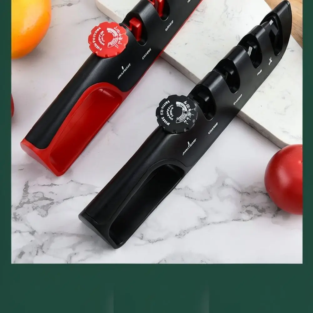 Professional Manual Sharpener 4 In 1 Adjustable Kitchen Tool Tungsten Steel Blades Honing Device For Home Chef Task