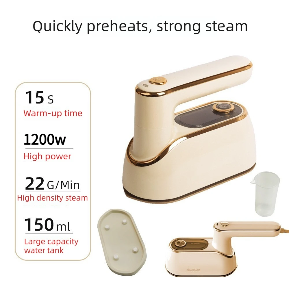 

Steam Iron for Clothes 1200W Handheld Garment Steamer,Portable Travel Wrinkle Remover with Smooth Ceramic Plate,15s Fast Heat Up
