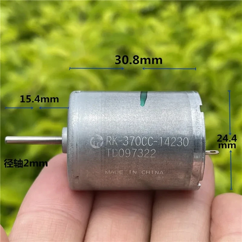 2pcs Japan Mabuchi RK-370CC-14230 DC micro motor 3V 12V 24v carbon brush high torque car door motor model toy