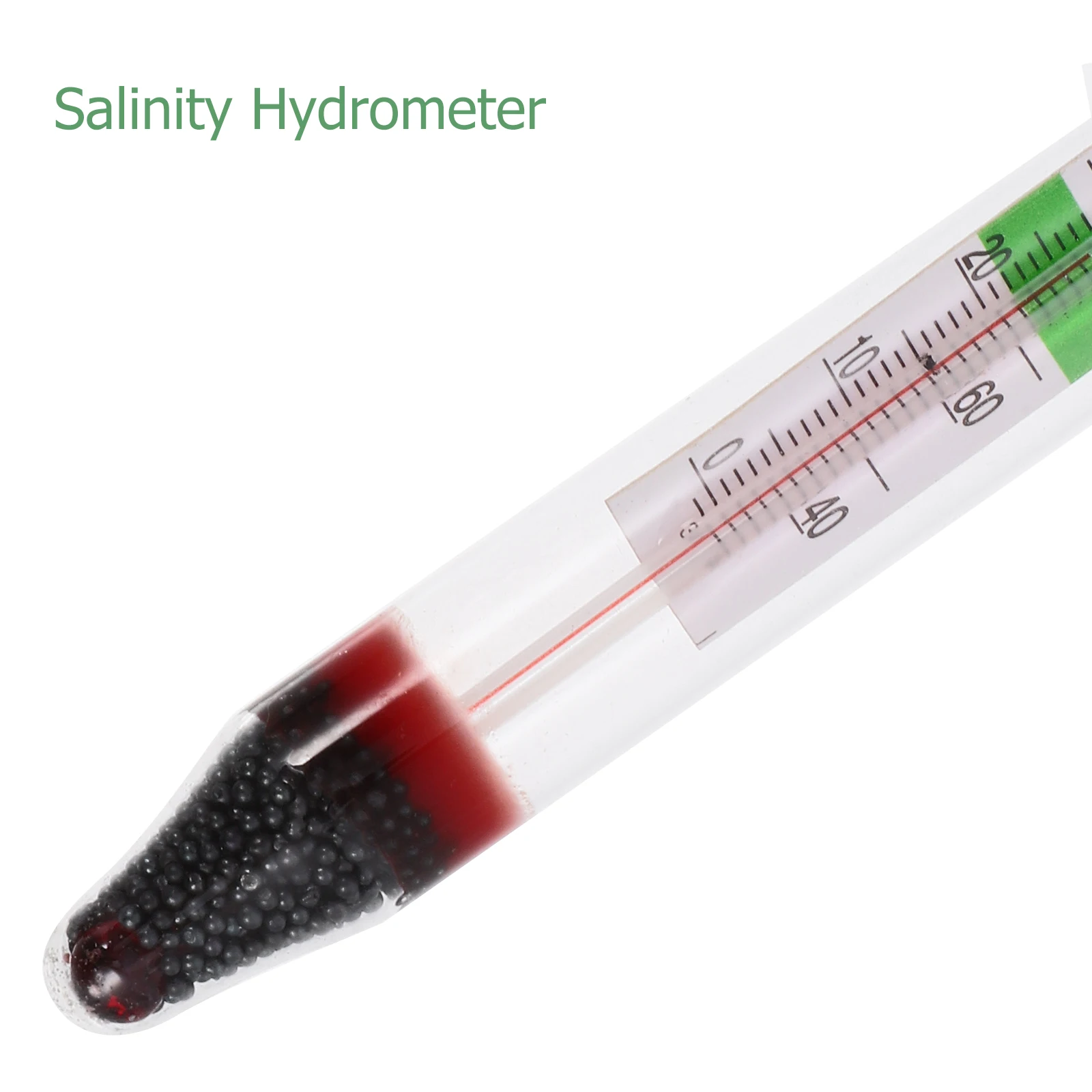 

1 Set Salt Water Gravimeter Meter With Wooden Box Aquarium Salinometer Glass Hydrometer For Marine Aquaculture Water