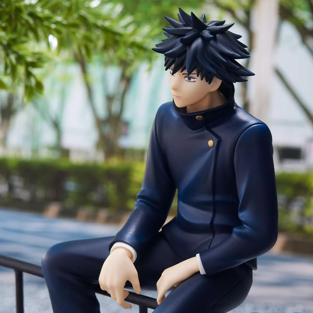 

Anime JJK Figure Fushiguro Megumi figure sitting pose okkotsu yuta action figure PVC statue collection unisex birthday gift 15CM