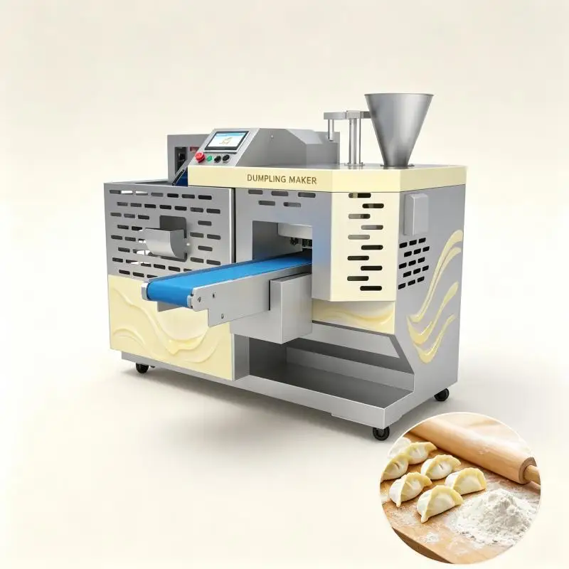 Automatic Dumpling Maker Machine High Efficiency Dough Wrapping Filling Forming Equipment for Food Service Production