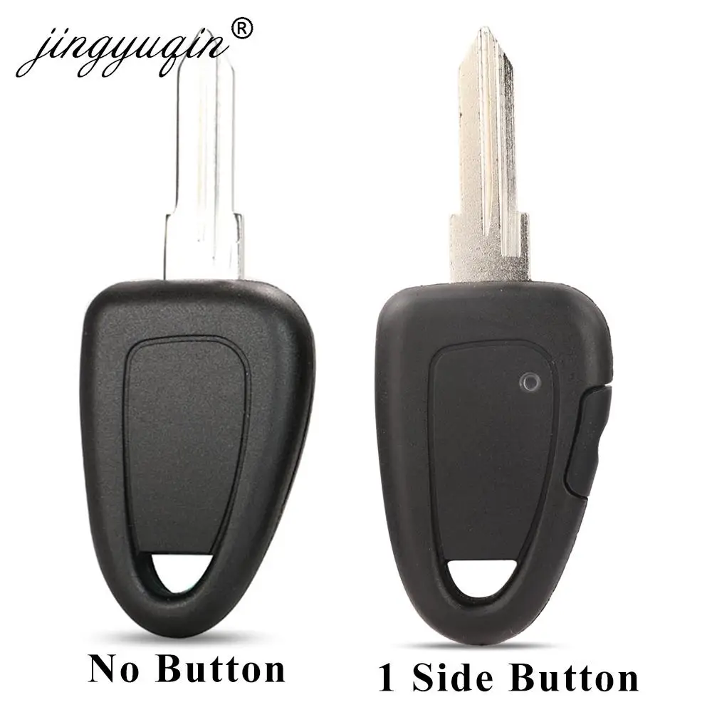 jingyuqin 1/No Button Transponder Car Key Shell For Fiat Iveco Remote Uncut GT15R Blank Blade Case FOB Replacement