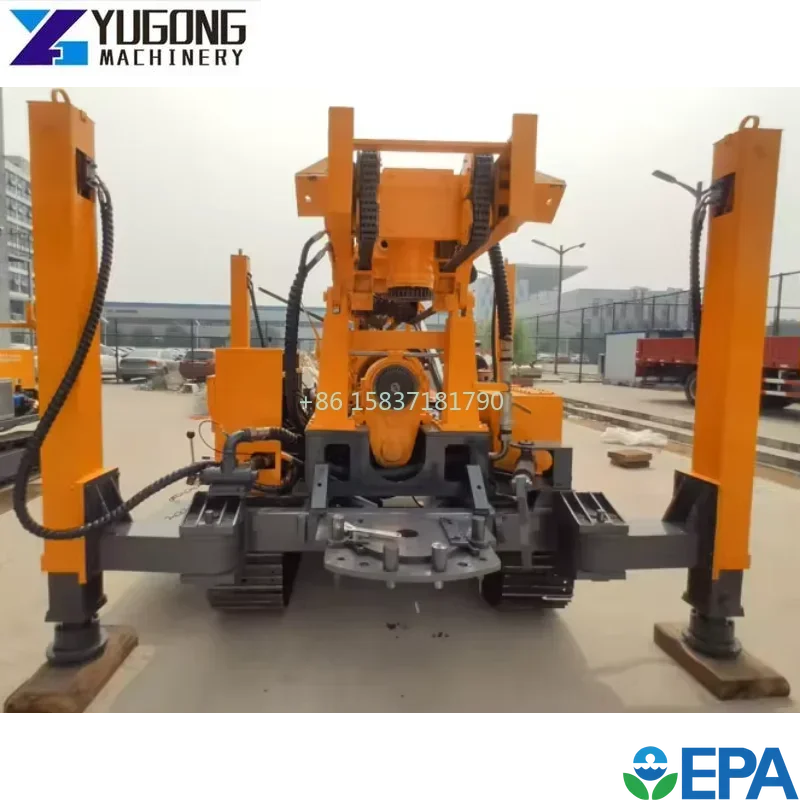 Perforadora Drilling Rig Machines Crawler Pneumatic Water Well Drilling Rig 200m Crawler Drill Rig Machinery for South Africa