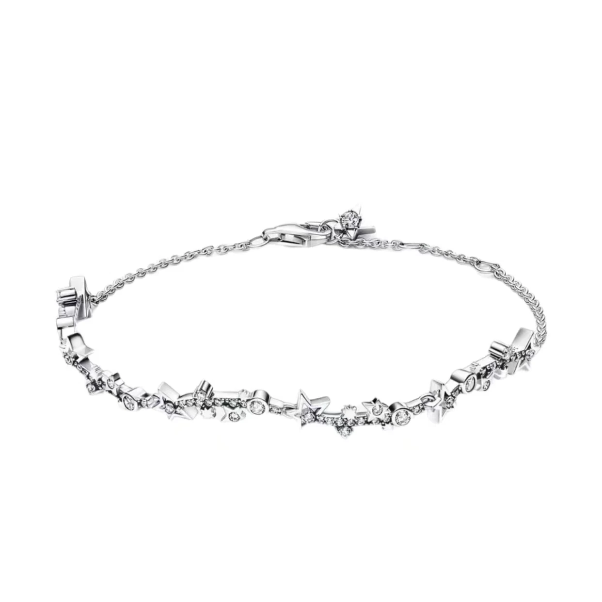 925 Sterling Silver Charm Bracelet, DIY Jóias, Clássico, Luxo, Presente de Natal, Fit, Original, senhoras, Novo, 2024