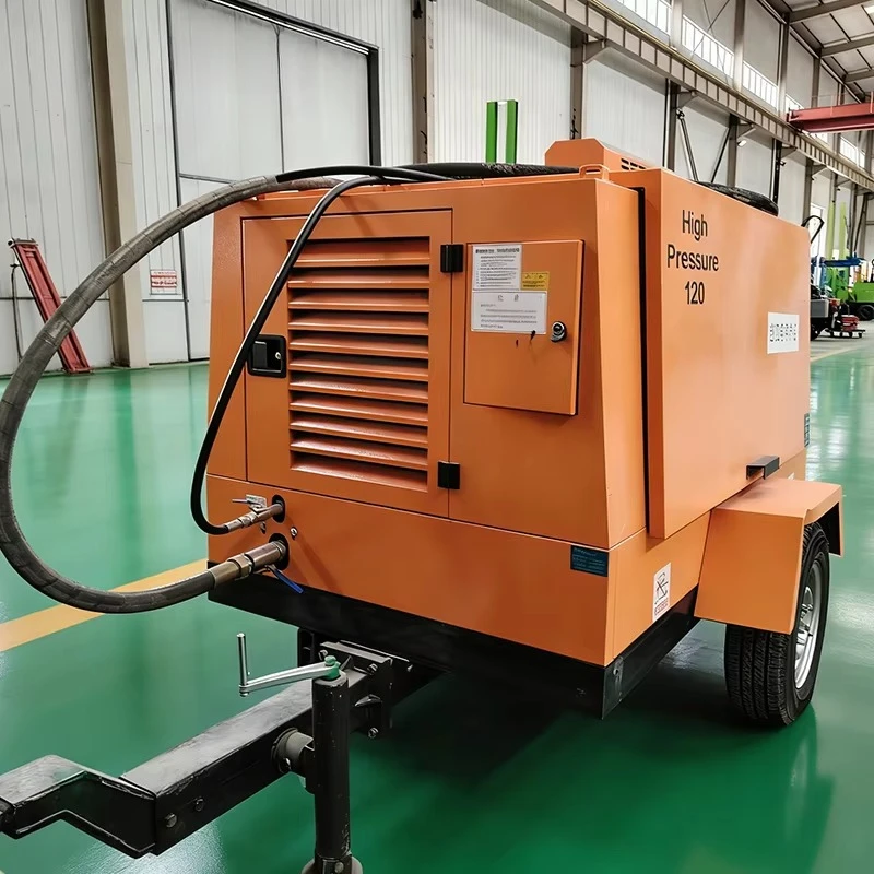 Powerful Mobile Air Compressor Long Lasting Stable Rock Drilling Power Reliable Compresor Aire
