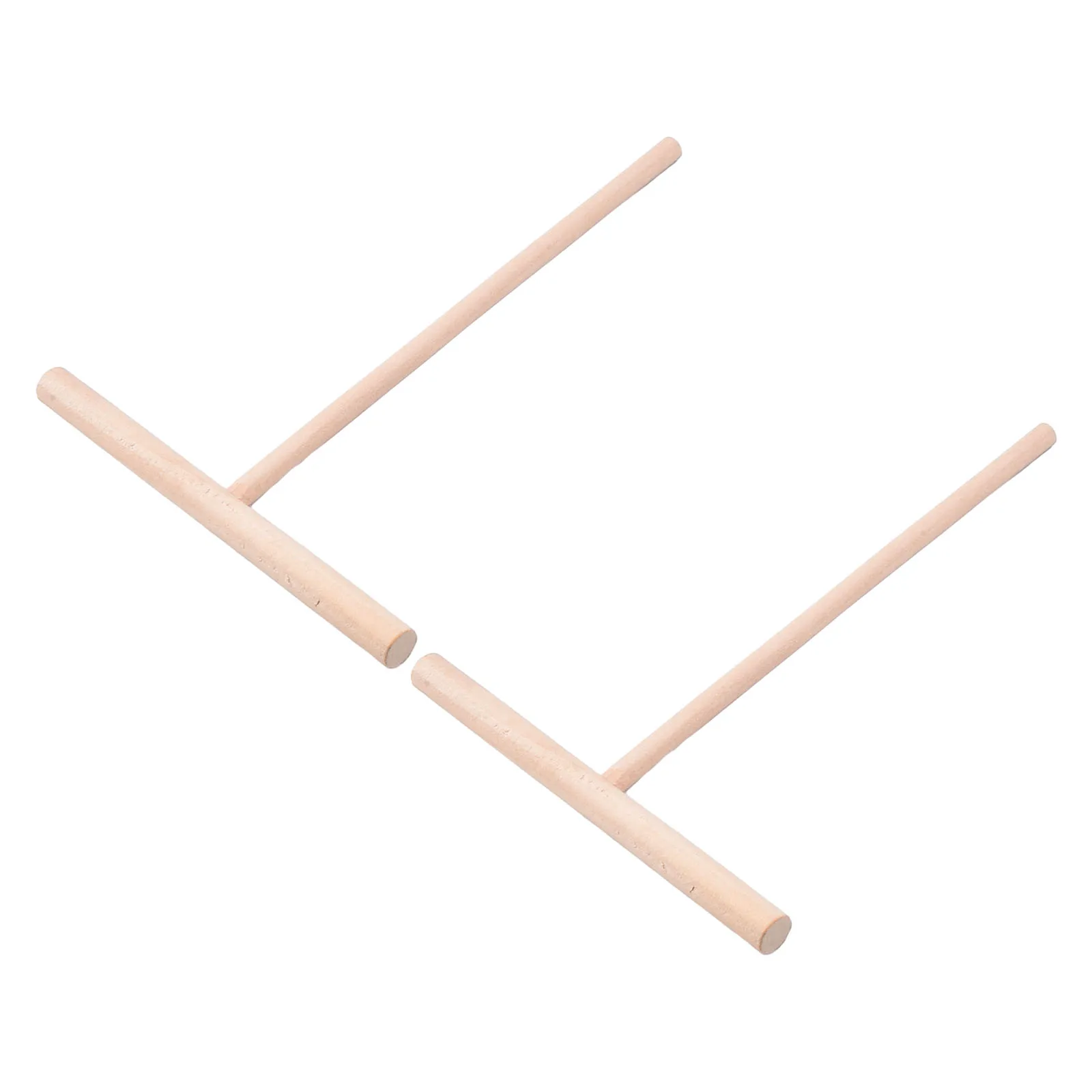 Épandeur de crêpes en bois, 2 pièces, pâte à crêpes domestique, outil de pâtisserie en forme de T, accessoire de qualité en bois