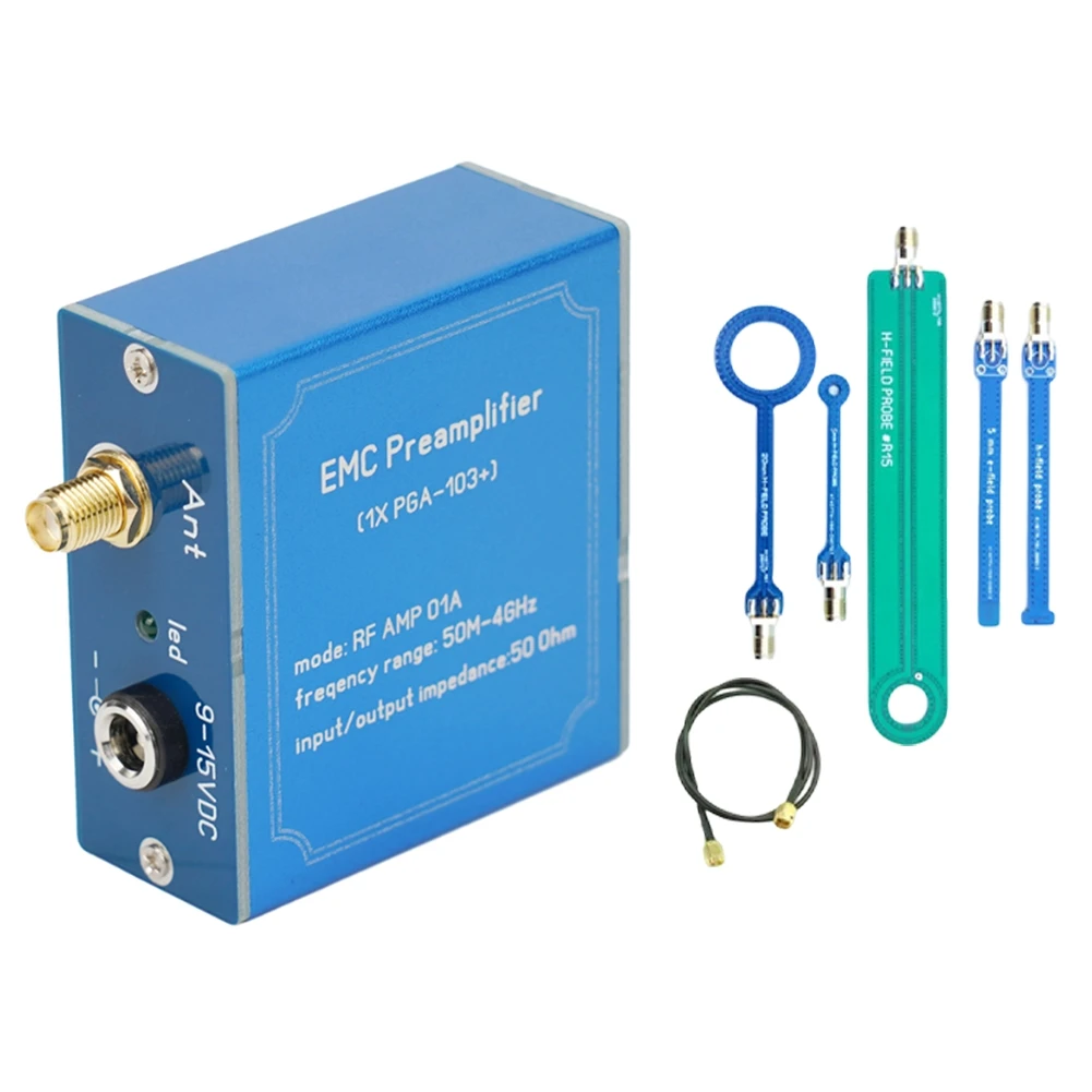 1PCS EMC Preamp And 5piece Set  50M-4GHz  For LNA PGA-103+ EMC For EMI Magnetic Field Probe Signal Preamplifier Power Tool Parts
