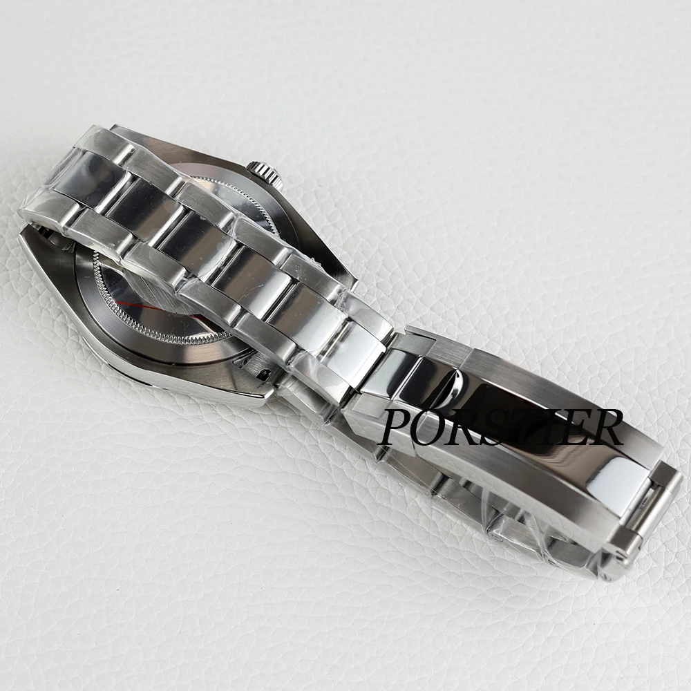 36/39mm NH35 Watch Case 316 Stainless steel oyster strap Sapphire Glass For NH35 NH36 movement 28.5mm Dial datejust watch case