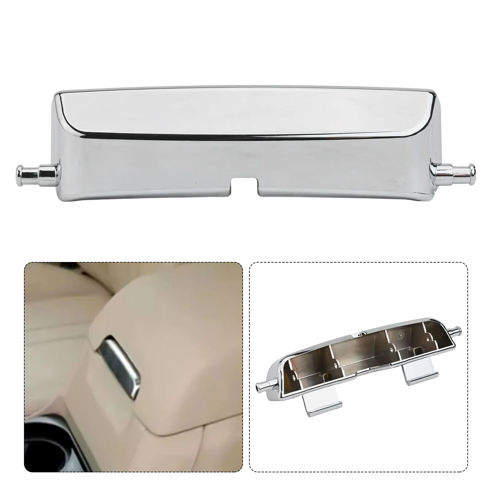 Car Accessories Center Console Cover Factory Specifications Perfect Fit Silver Color Easy Installation Stable Characteristics