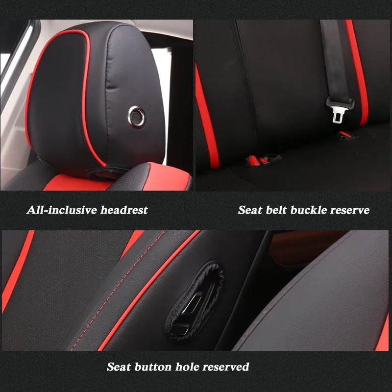 سيارة ثلاثية الأبعاد غطاء وسادة مقعد محيطي كامل مخصص لفولكس واجن T-ROC 2018-الحاضر الجلود واقية مقاوم للماء ملحق