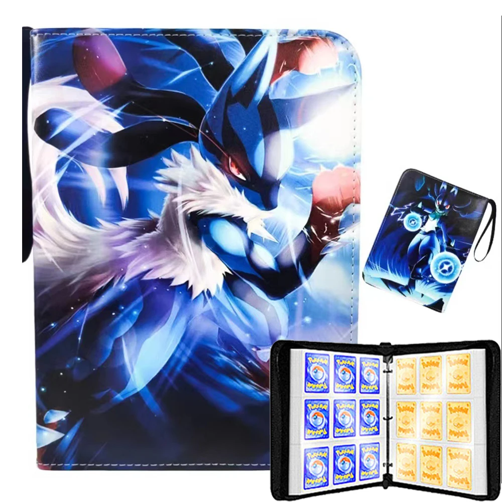 Album de cartes 900 pièces, classeur de photocartes en PU avec fermeture éclair, porte-cartes, dossier de collection pour cartes Pokémon et autres cartes de collection, pour les amateurs