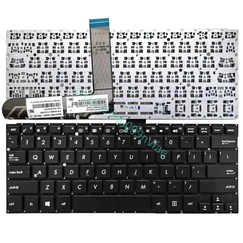 US for ASUS TP301U TP301UA TP300L Q303U Q304U Q303UA Q304UA-BHI5T11 Q304UA-BBI5T10 Laptop Keyboard Silver black 0.3