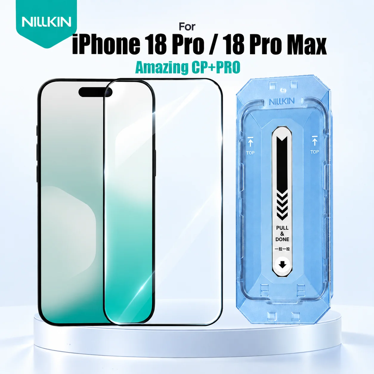 NILLKIN Tempered Glass For iPhone 18 Pro Max Protector Film Support Fingerprint Unlock 9H FM5003