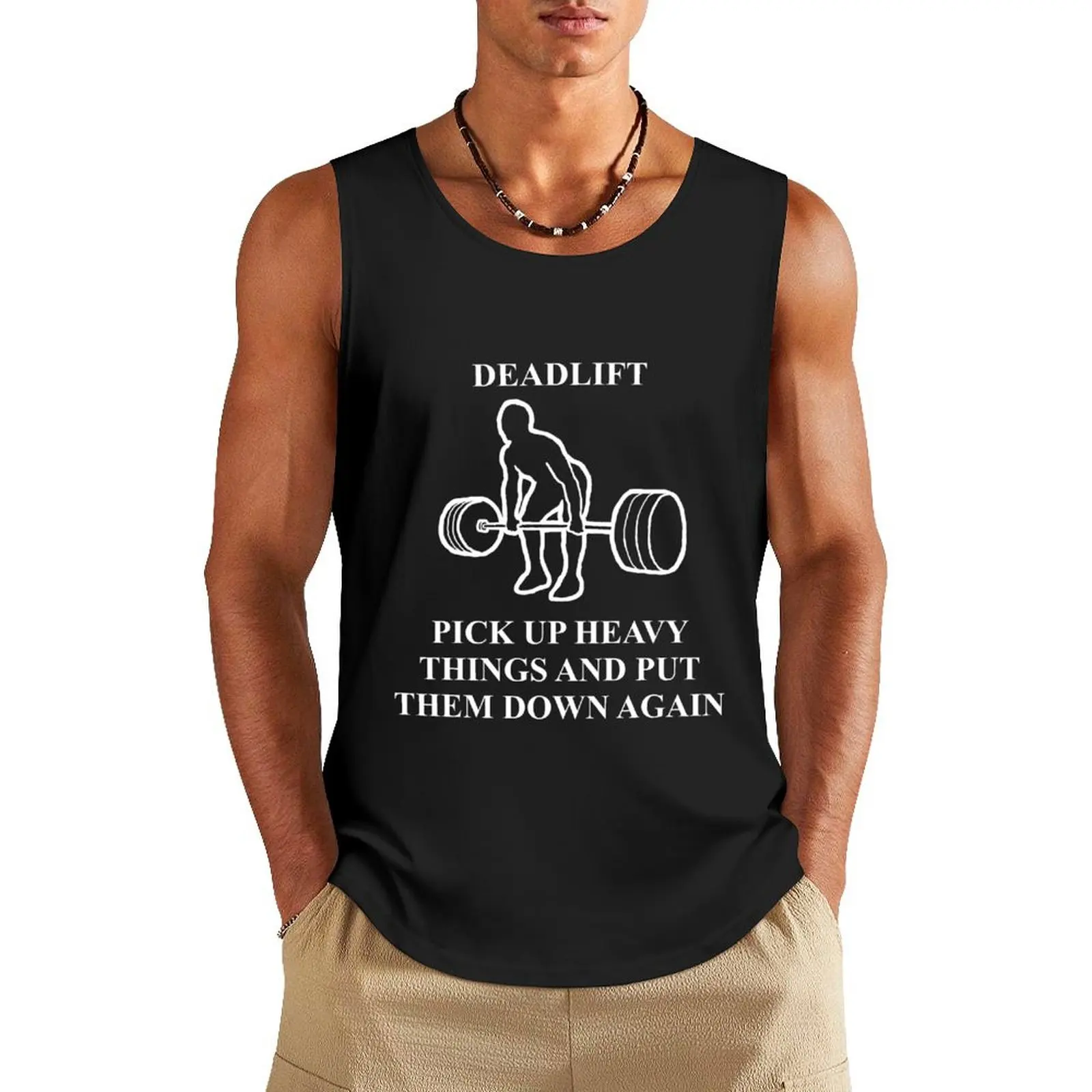 

Deadlift Tank Top summer 2024 t-shirts man gym t-shirts