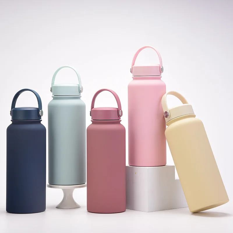 

1L Large Stainless Steel Thermos Bottle Portable Vacuum Flask Insulated Water Bottle BPA Free Food Thermos Travel Coffee Mug