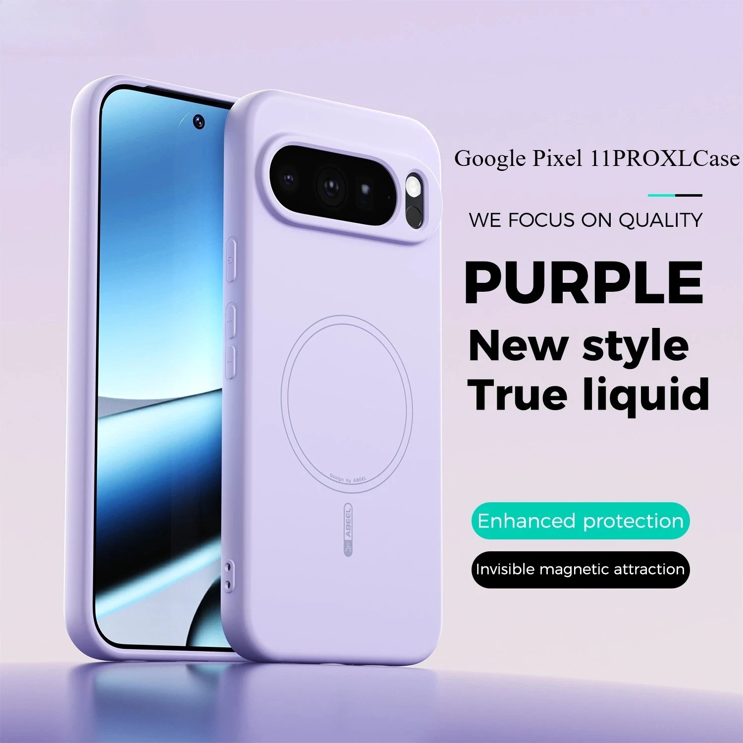 Flüssige Silikon-Handyhülle für Google Pixel 11PROXL 10 9 Pro XL 9 10 Pro 9A 5G, magnetische MagSafe-Schutzhülle, stoßfester Bumper