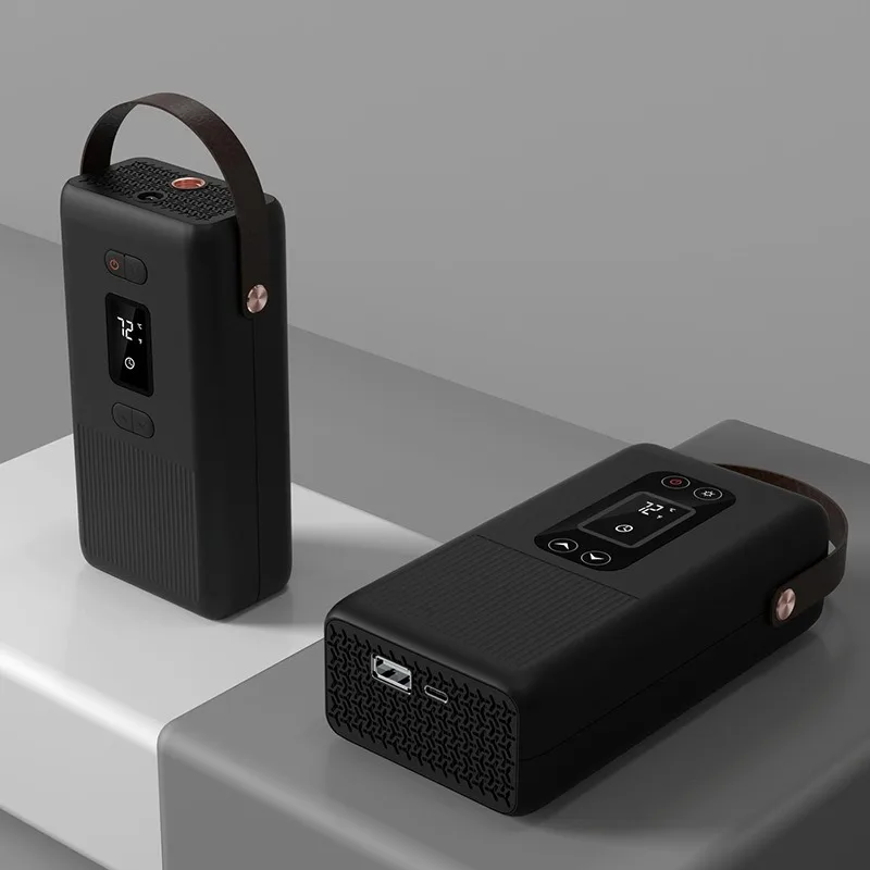 2-in-1 high-power air pump power bank, car portable car air pump, digital display electric air pump