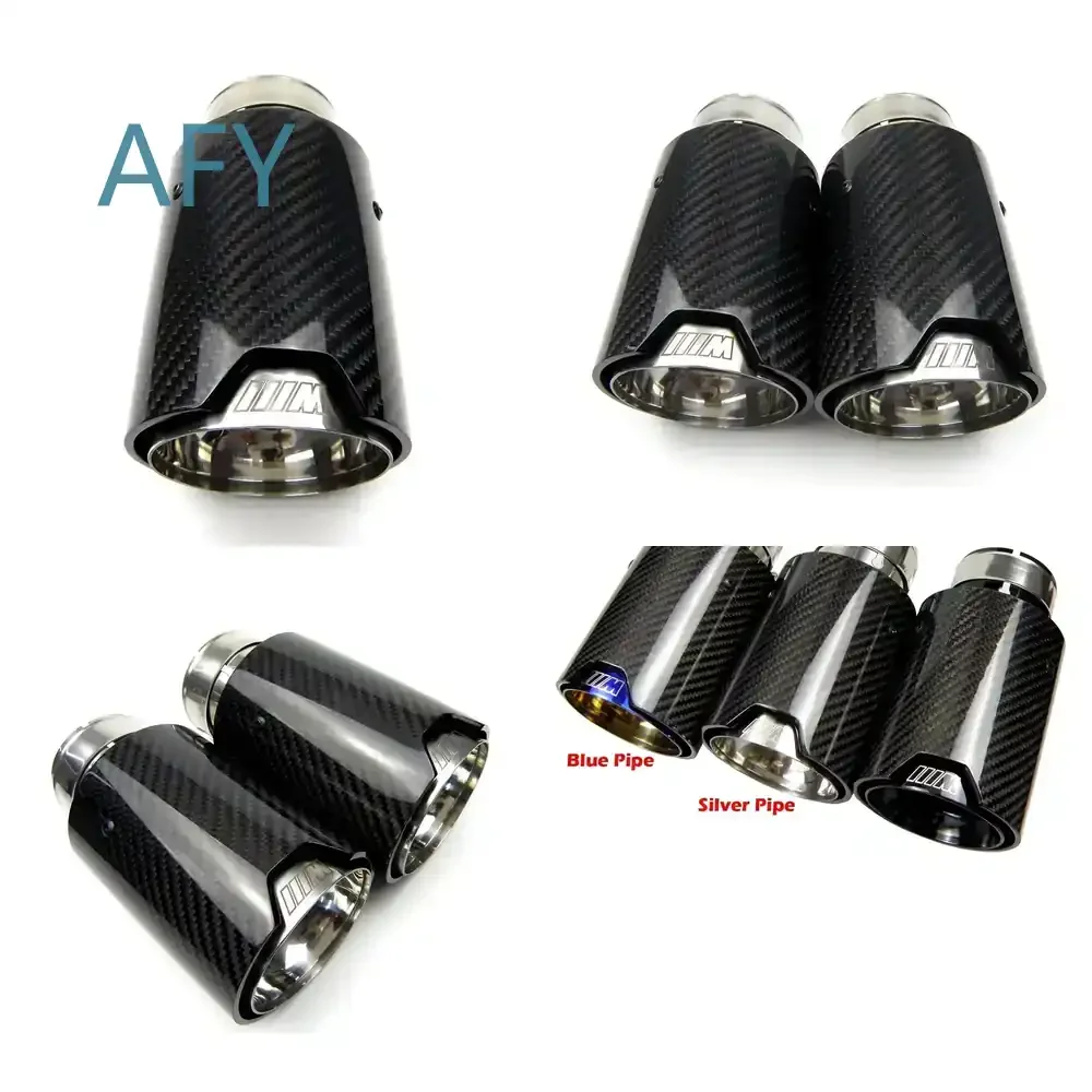 1 Piece Performance Carbon Fiber Exhaust Tip for BMW F30 F31 F22 F23 F32 F33 F36 F10 F12 M2 M3 M4 Car Exhaust Pipe Decorative