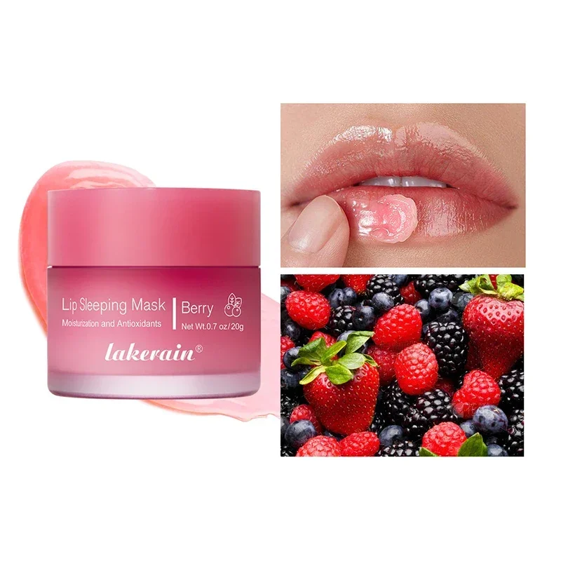 Lip Sleep Mask Maintenance Lip Balm Night Sleep Hydrated Anti Cracking Pink Lips Whitening Cream Nourish Protect Lip Skin Care