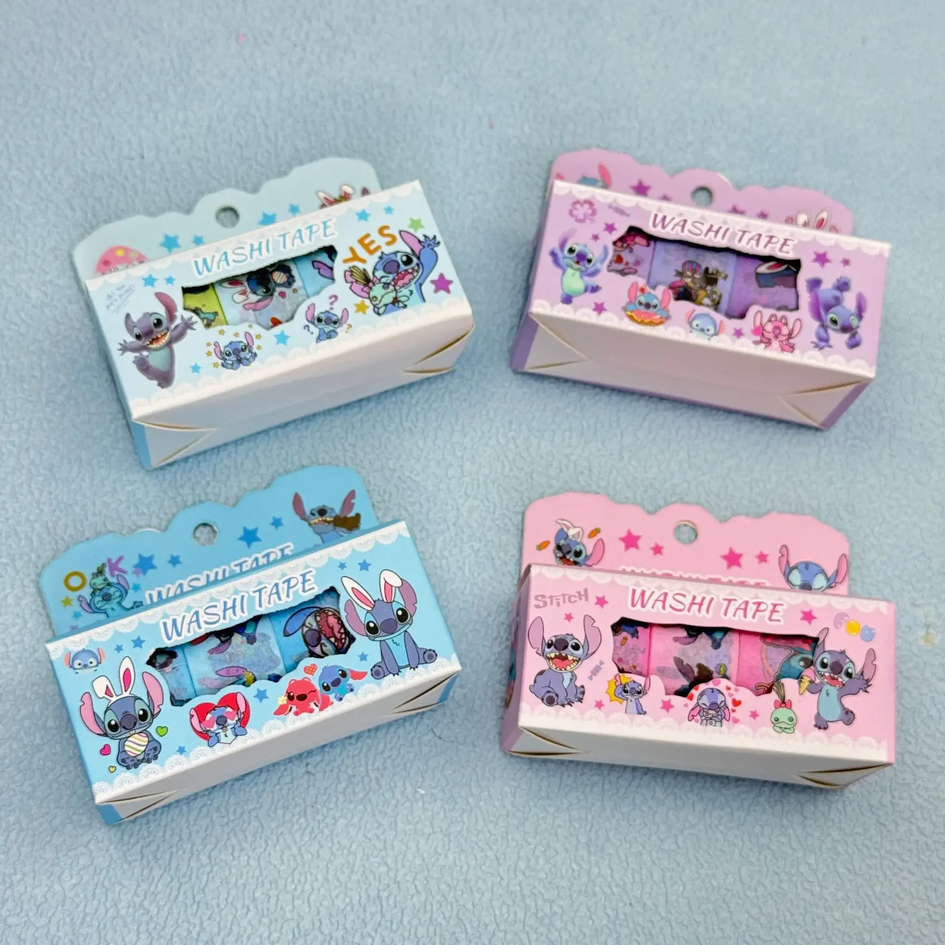 Disney Stitch Kids Stickers, Cartoon Washi Tape, Lilo & Stitch DIY Journal Decorative Stickers, Creative Stickers for Students