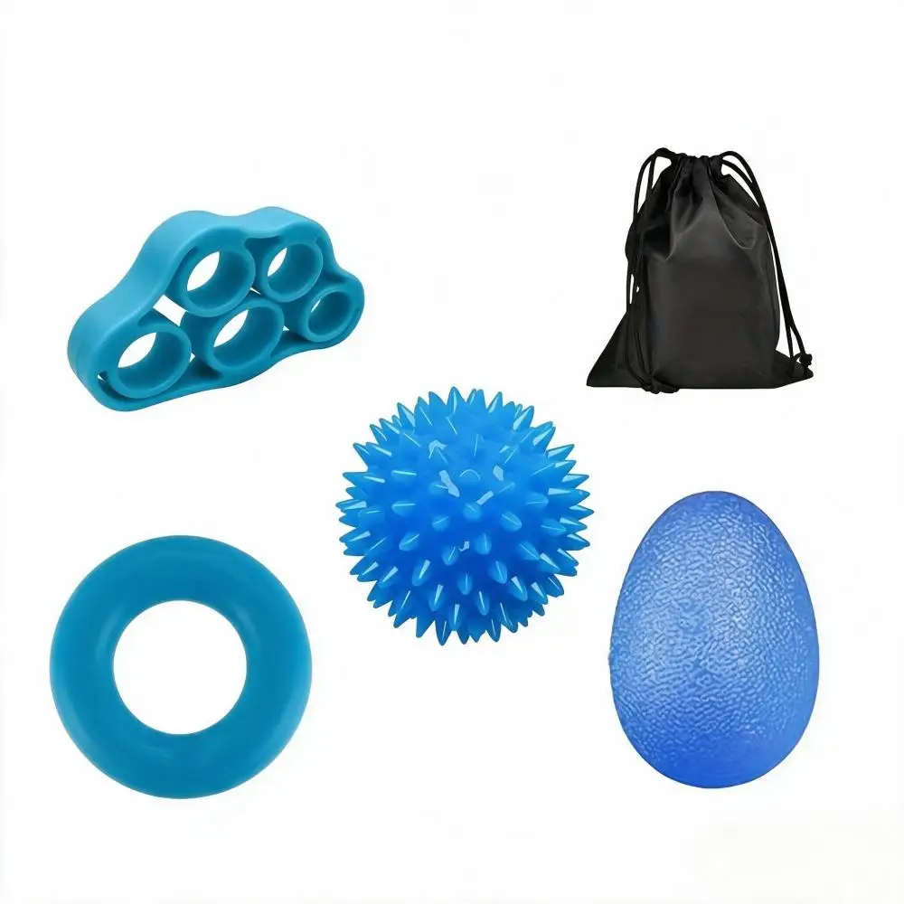 1Set 4PCS Hand Exerciser, Finger Trainer, Hedgehog Soft Pressure Hand Relaxation Ball, Enhances Grip Strength, Relieves Stress
