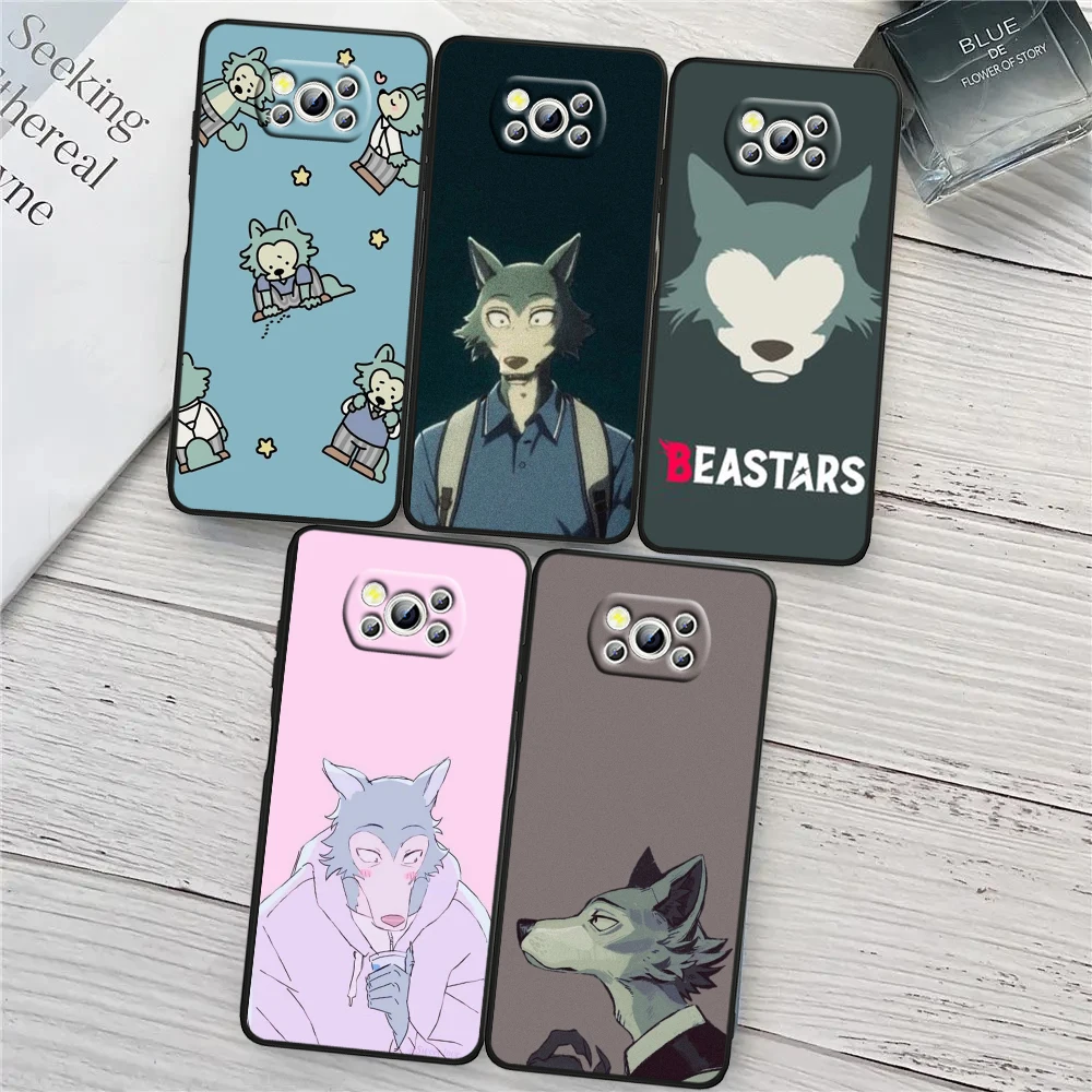 Черный мягкий чехол для телефона с аниме Beastars Legoshi для Xiaomi Poco X6 X5 X4 X3 F4 F3 NFC M6 M5 M4 GT S Pro 4G 5G C65