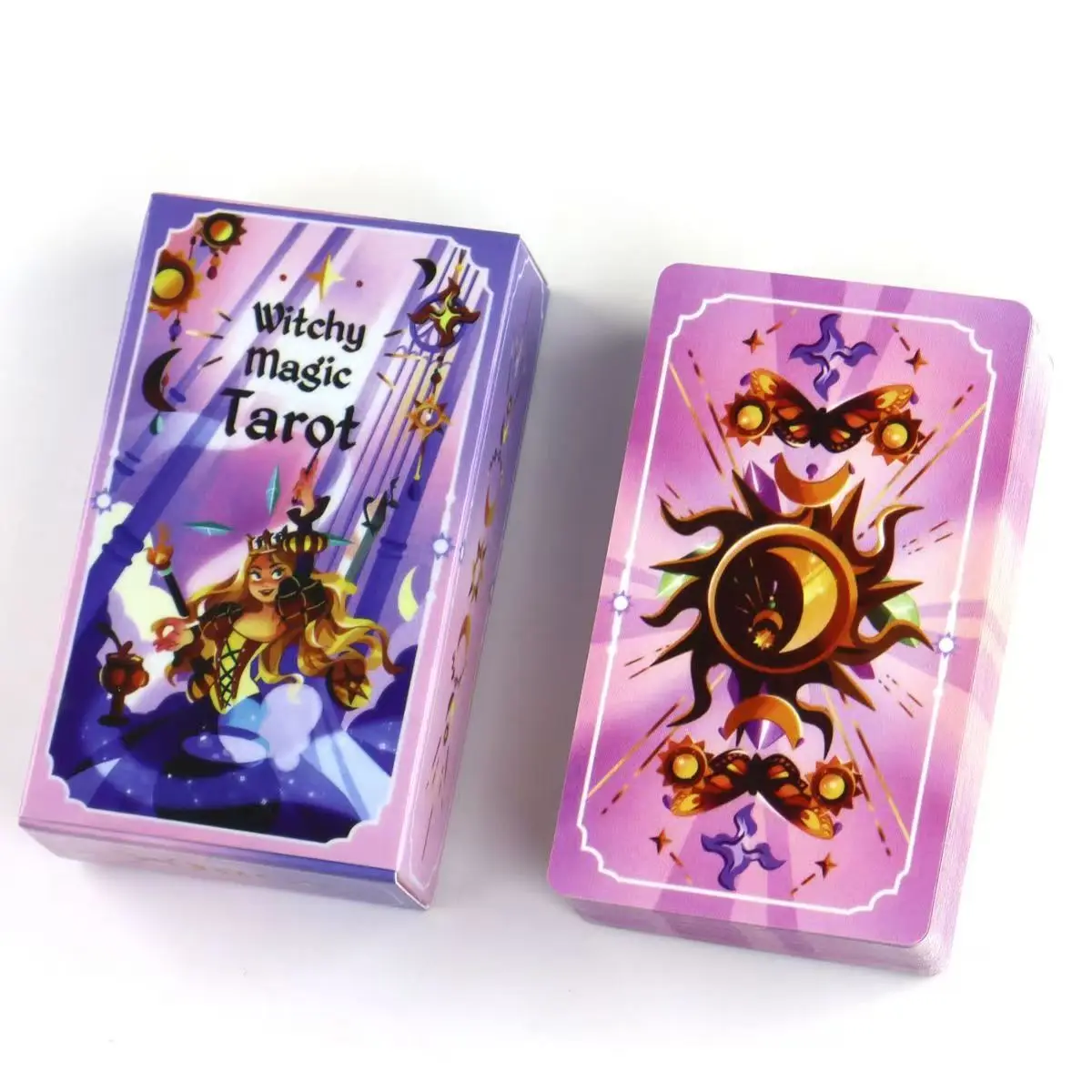 

Witchy Magic Tarot Deck 10.3*6cm An Enchanting 78-card Tarot Deck Designed with Magical and Charming Illustrations