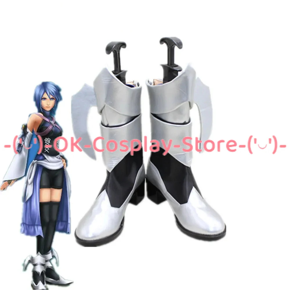 Chaussures Aqua Cosplay en Cuir PU, Bottes de Carnaval d'Halloween, sur Mesure, Accessoires KH